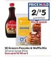 Winn Dixie SE Grocers Pancake & Waffle Mix offer