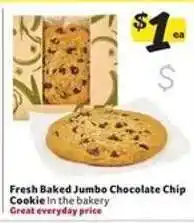 Winn Dixie Fresh Baked Jumbo Chocolate Chip Cookie offer