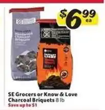 Winn Dixie SE Grocers or Know & Love Charcoal Briquets offer