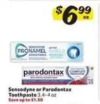 Winn Dixie Sensodyne or parodontax Toothpaste offer