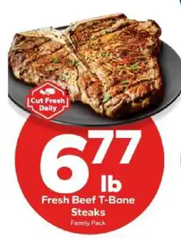 Save a Lot Fresh Beef T-Bone Steaks offer