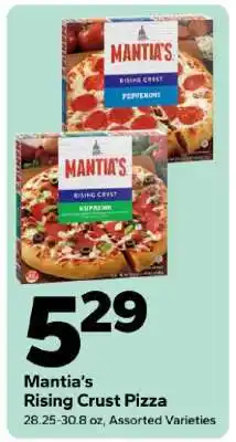 Save a Lot Mantia's Rising Crust Pizza offer