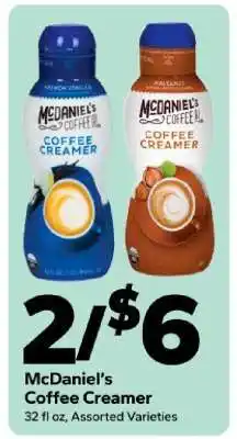Save a Lot McDaniel’s Coffee Creamer offer