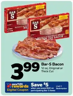 Save a Lot Bar S Bacon offer