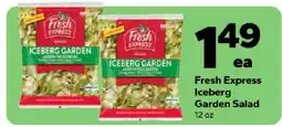 Save a Lot Fresh Express Iceberg Garden Salad offer