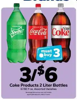 Save a Lot Coke Products 2 Liter Bottles offer
