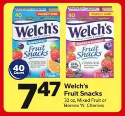Save a Lot Welch's Fruit Snacks offer