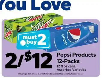 Save a Lot Pepsi Products 12-Packs offer