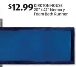 Aldi KIRKTON HOUSE Memory Foam Bath Runner offer