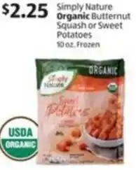 Aldi Simply Nature Organic Butternut Squash or Sweet Potatoes offer