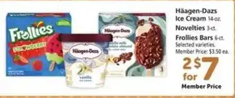 Safeway Häagen-Dazs Ice Cream, Novelties, Frollies Bars offer