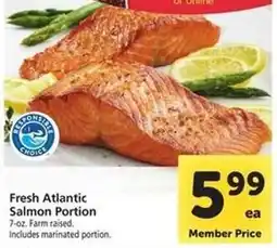 Safeway Fresh Atlantic Salmon Portion offer