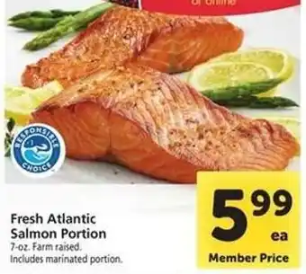 Safeway Fresh Atlantic Salmon Portion offer