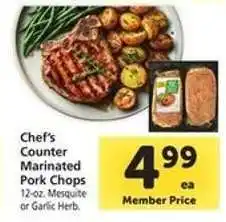 Safeway Chef's Counter Marinated Pork Chops offer