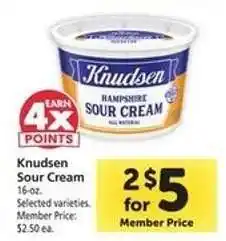 Safeway Knudsen Sour Cream offer