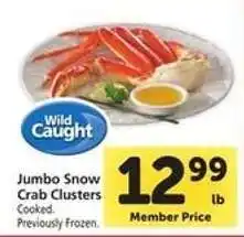 Safeway Jumbo Snow Crab Clusters offer