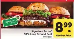 Safeway Signature Farms 90% Lean Ground Beef offer
