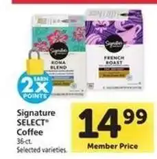 Safeway Signature Select Coffee offer