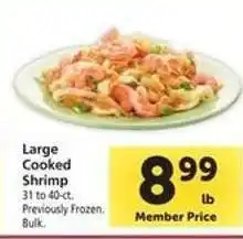 Safeway Large Cooked Shrimp offer