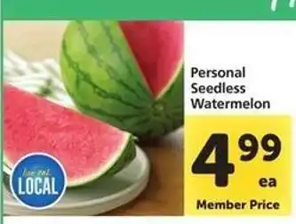 Safeway Personal Seedless Watermelon offer