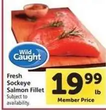 Safeway Fresh Sockeye Salmon Fillet offer