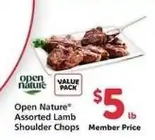 Safeway Open Nature Assorted Lamb Shoulder Chops offer