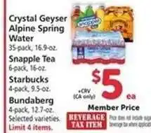 Safeway Beverages offer