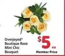Safeway Overjoyed Boutique Rose Mini Chic Bouquet offer