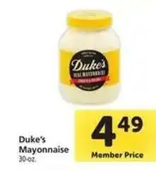 Safeway Duke's Mayonnaise offer