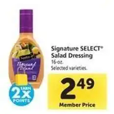 Safeway Signature Select Salad Dressing offer