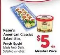 Safeway Reser's American Classics Salad offer