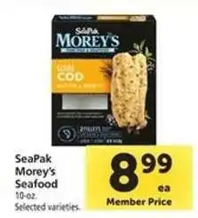 Safeway SeaPak Morey's Seafood offer