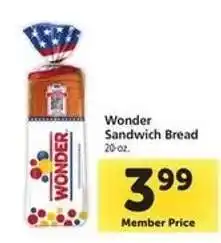 Safeway Wonder Sandwich Bread offer