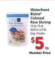 Safeway Waterfront Bistro Colossal Raw Shrimp offer