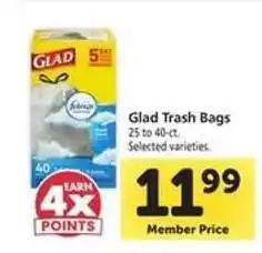 Safeway Glad Trash Bags offer