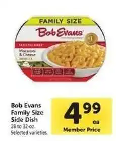 Safeway Bob Evans Family Size Side Dish offer