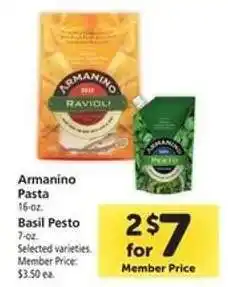 Safeway Armanino Pasta or Basil Pesto offer