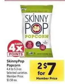 Safeway SkinnyPop Popcorn offer