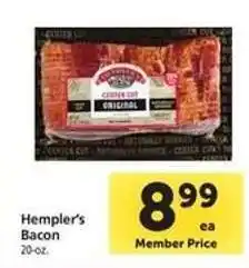 Safeway Hempler's Bacon offer