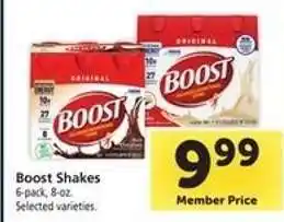 Safeway Boost Shakes offer