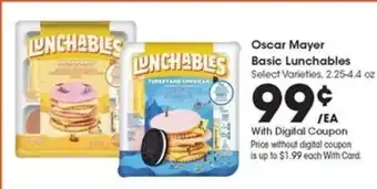 Kroger Oscar Mayer Basic Lunchables offer
