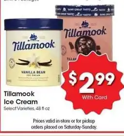 Kroger Tillamook Ice Cream offer