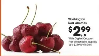Kroger Washington Red Cherries offer