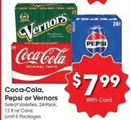 Kroger Coca-Cola, Pepsi or Vernors offer