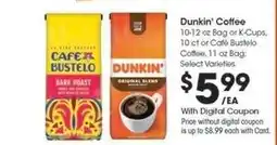 Kroger Dunkin' Coffee offer