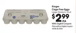Kroger Kroger Cage Free Eggs offer