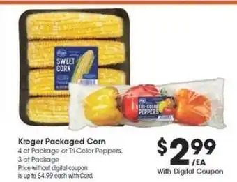 Kroger Kroger Packaged Corn offer