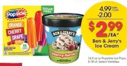 Kroger Ben & Jerry's Ice Cream offer