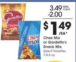 Kroger Chex Mix or Gardetto's Snack Mix offer