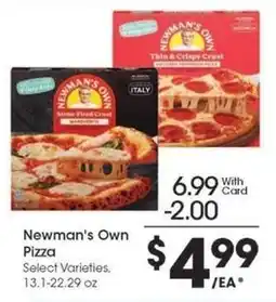 Kroger Newman's Own Pizza offer